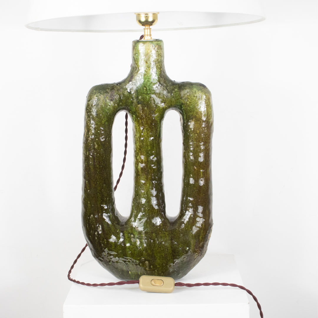Lampe céramique Vert DEBEAULIEU