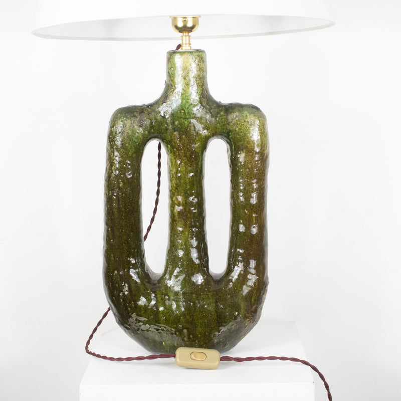 Lampe céramique Vert DEBEAULIEU