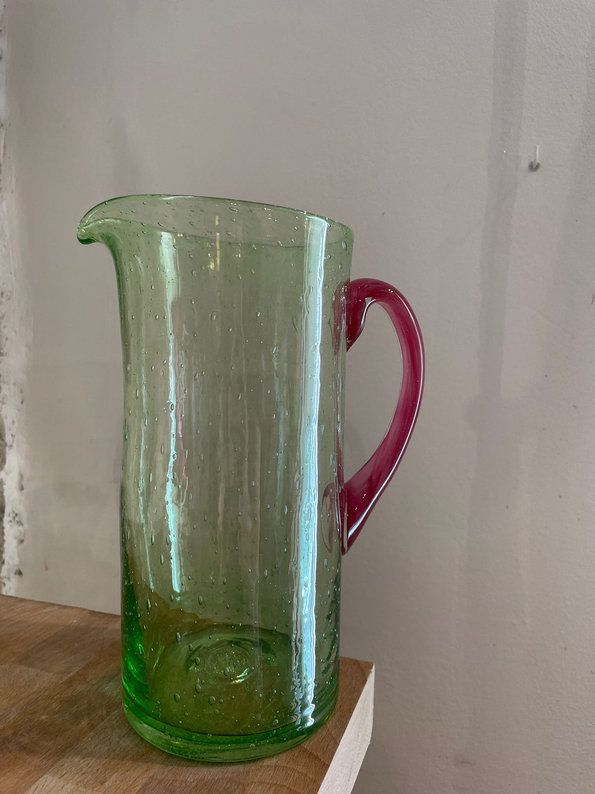 Carafe droite - verre de Biot DEBEAULIEU