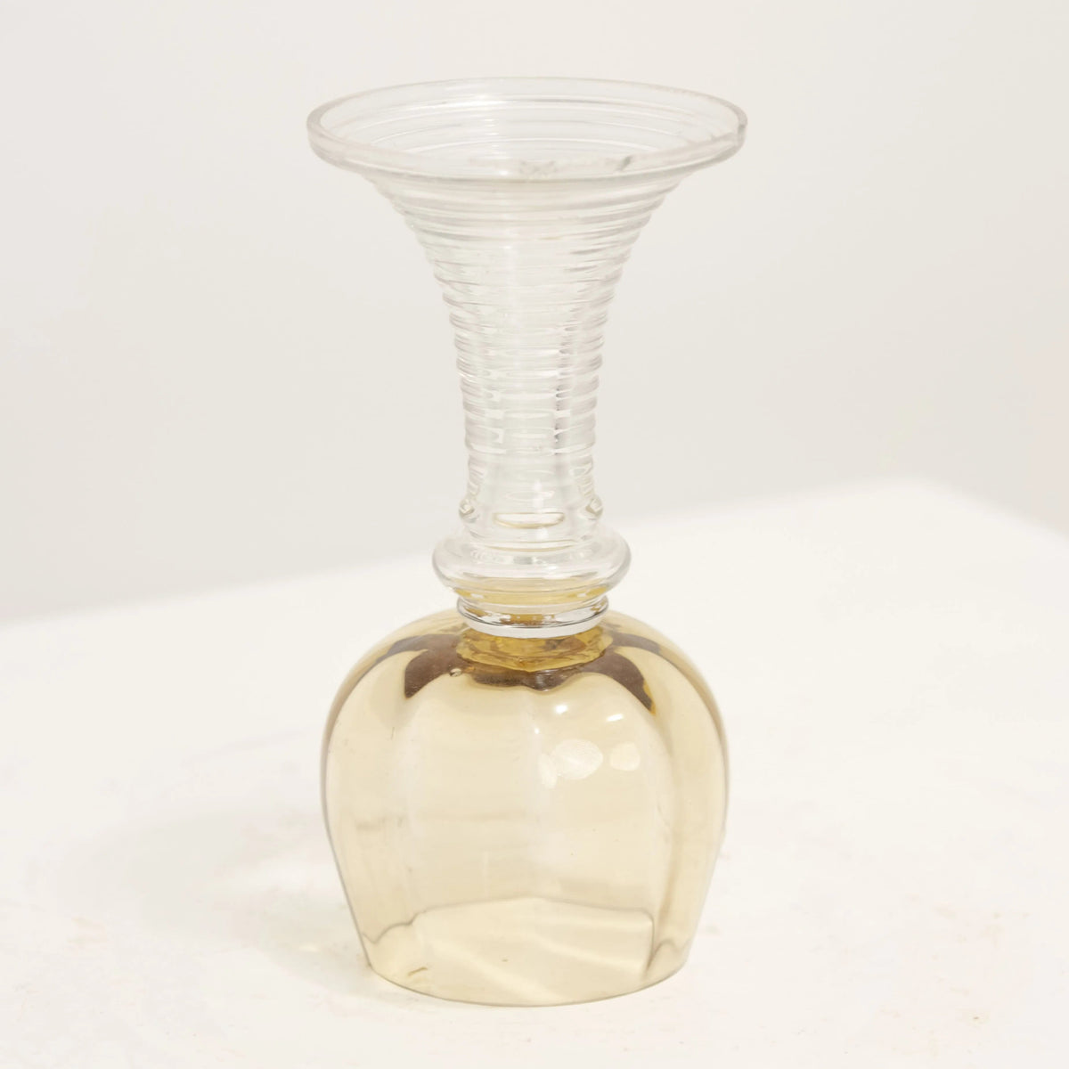 Paire de Verres Côtelés Ambre & Transparents DEBEAULIEU