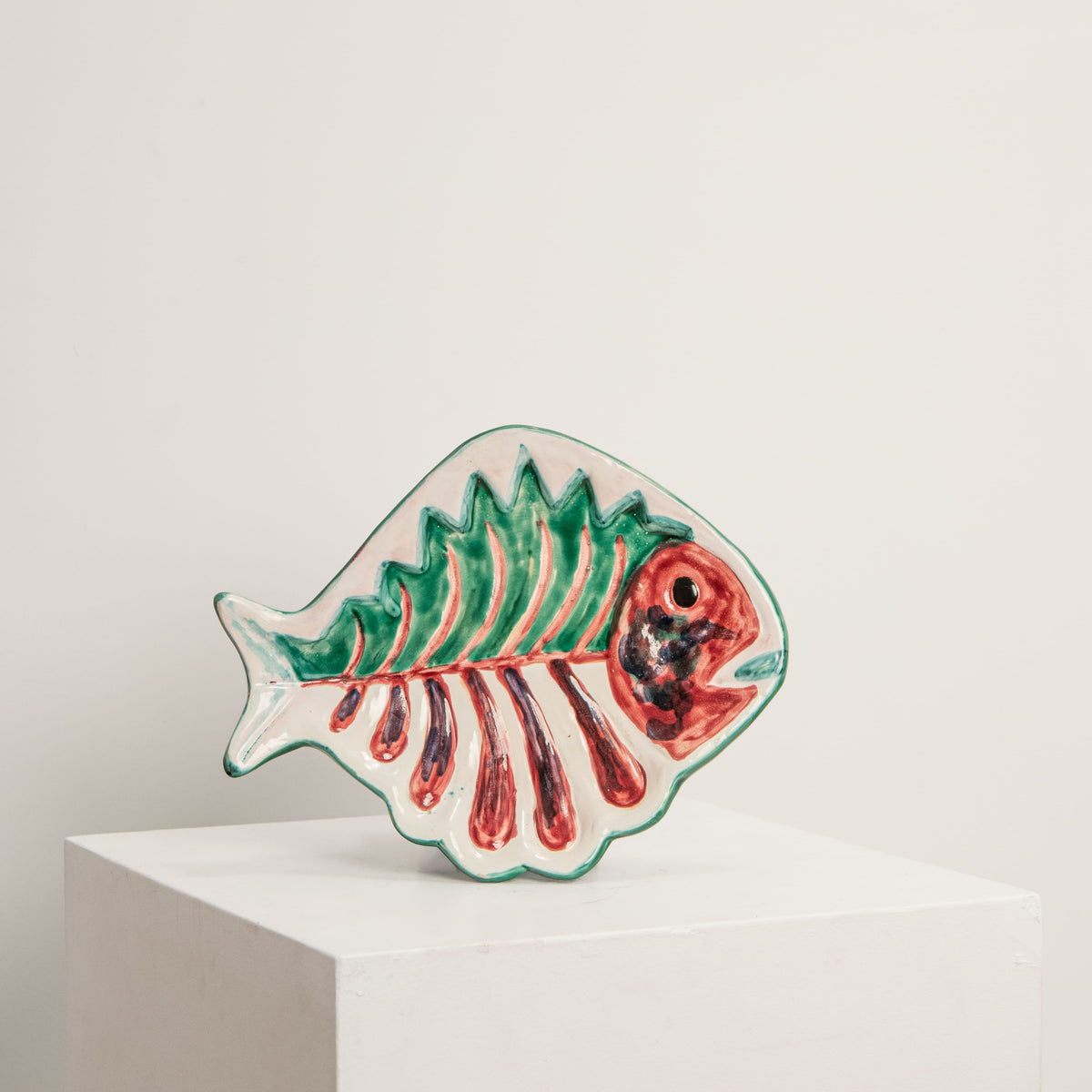 Plat Poisson en Céramique Vallauris DEBEAULIEU