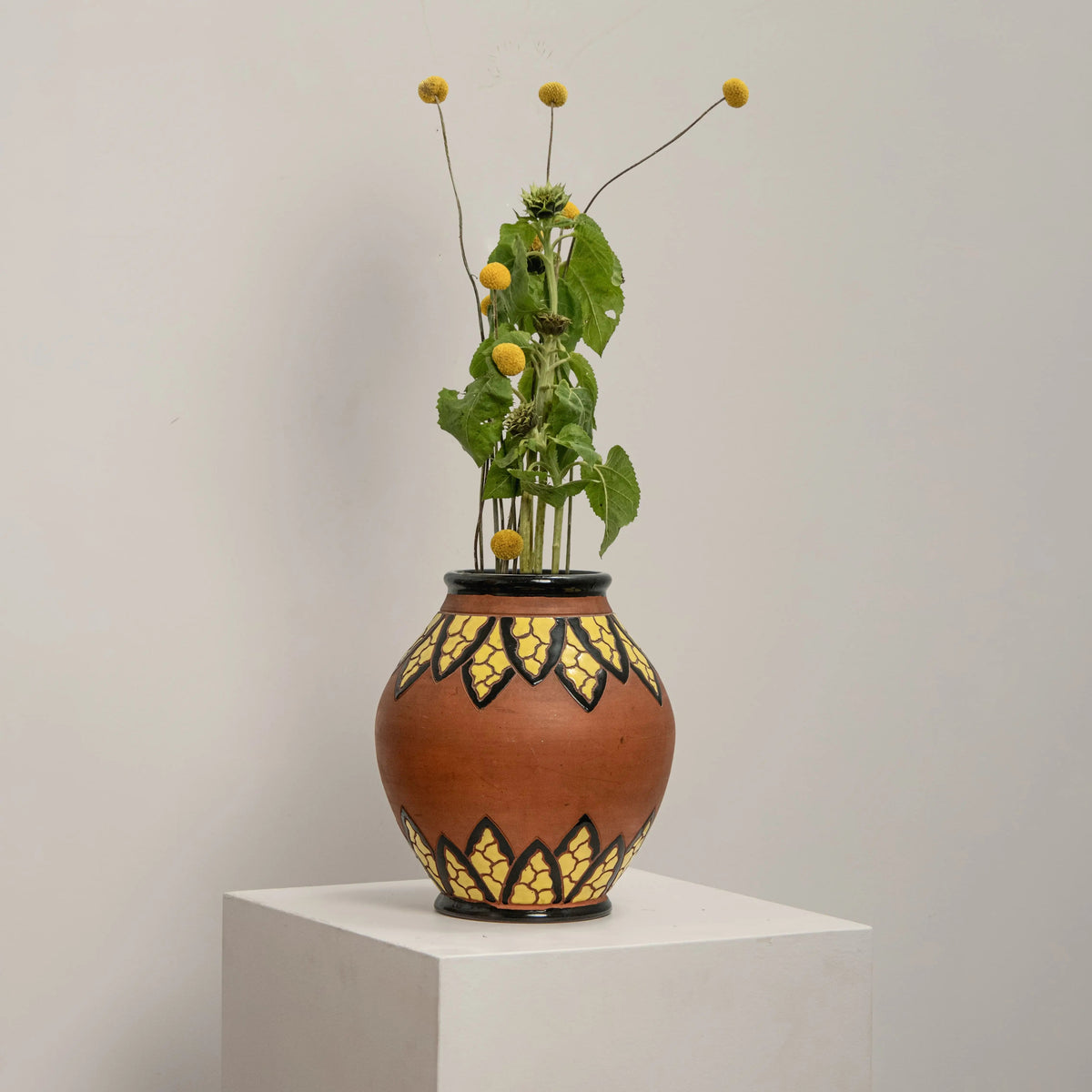 Vase en Terre Cuite Signé CAMART DEBEAULIEU